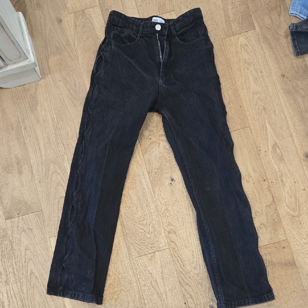 Zara Women's Black Boot Cut Jeans